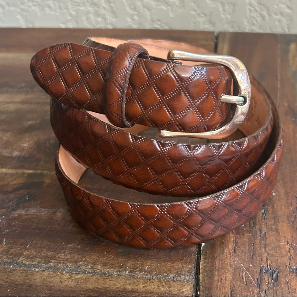 Martin Dingman Men’s Belt 90/36‎ – Handmade USA – English Kipskin – Brass Buckle